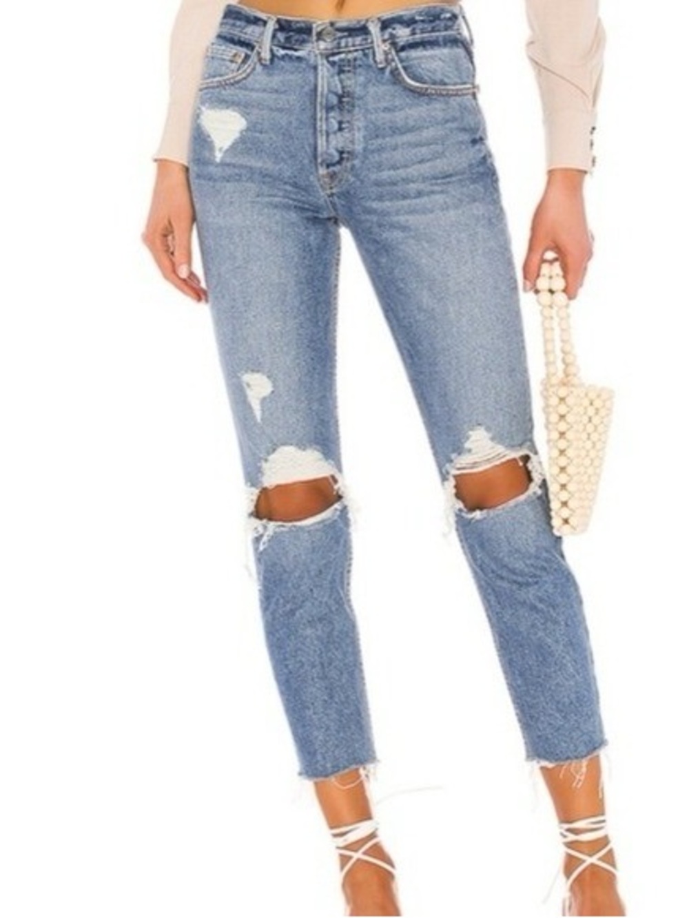Grlfrnd Karolina Space Between Distressed Jeans